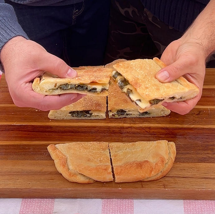 Pizza Con Bietole – Swiss Chard Filled Pizza
